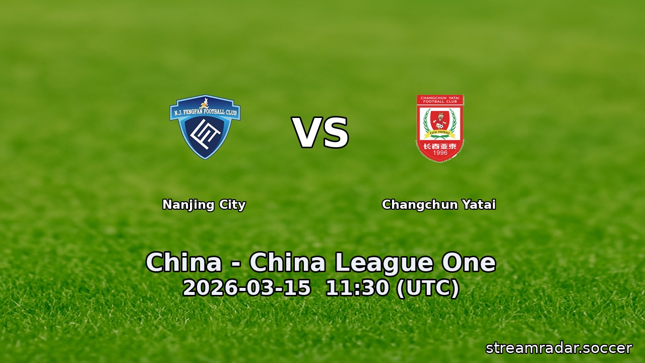 Nanjing City vs Changchun Yatai