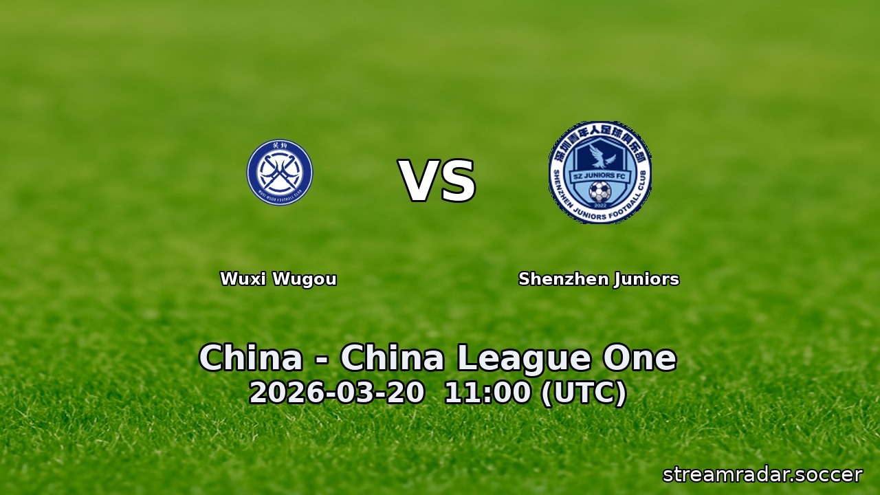 Wuxi Wugou vs Shenzhen Juniors