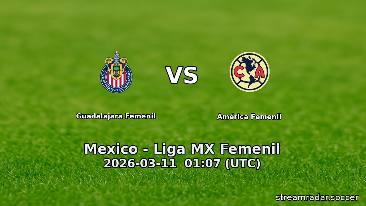 Guadalajara Femenil vs América Femenil