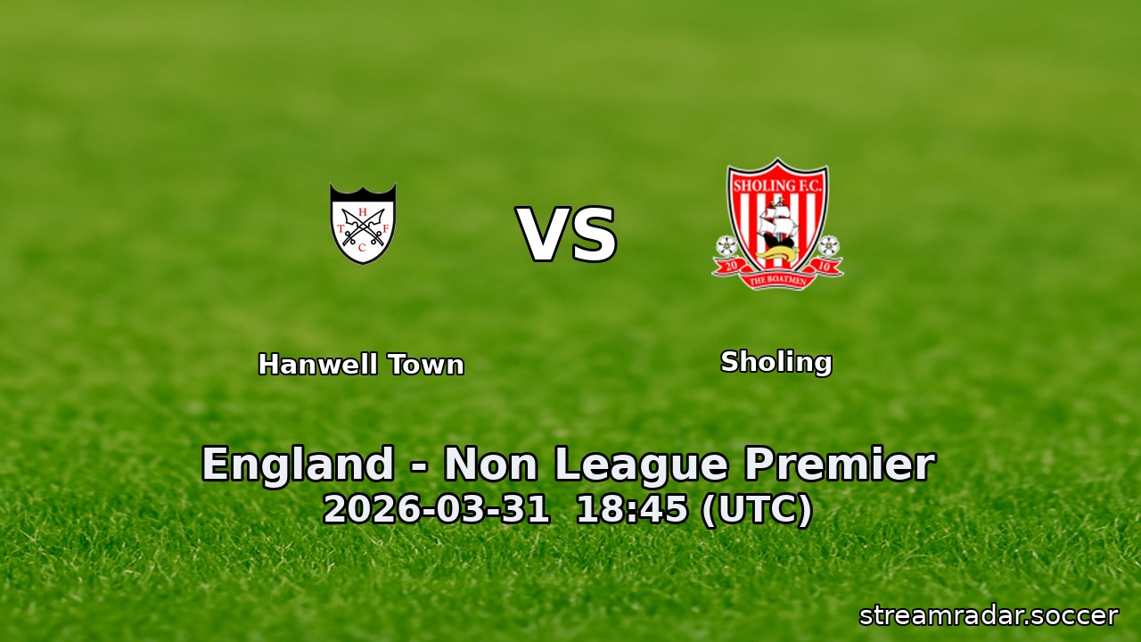 Hanwell Town vs Sholing