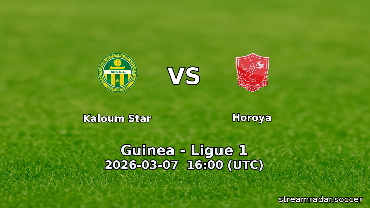 Kaloum Star vs Horoya