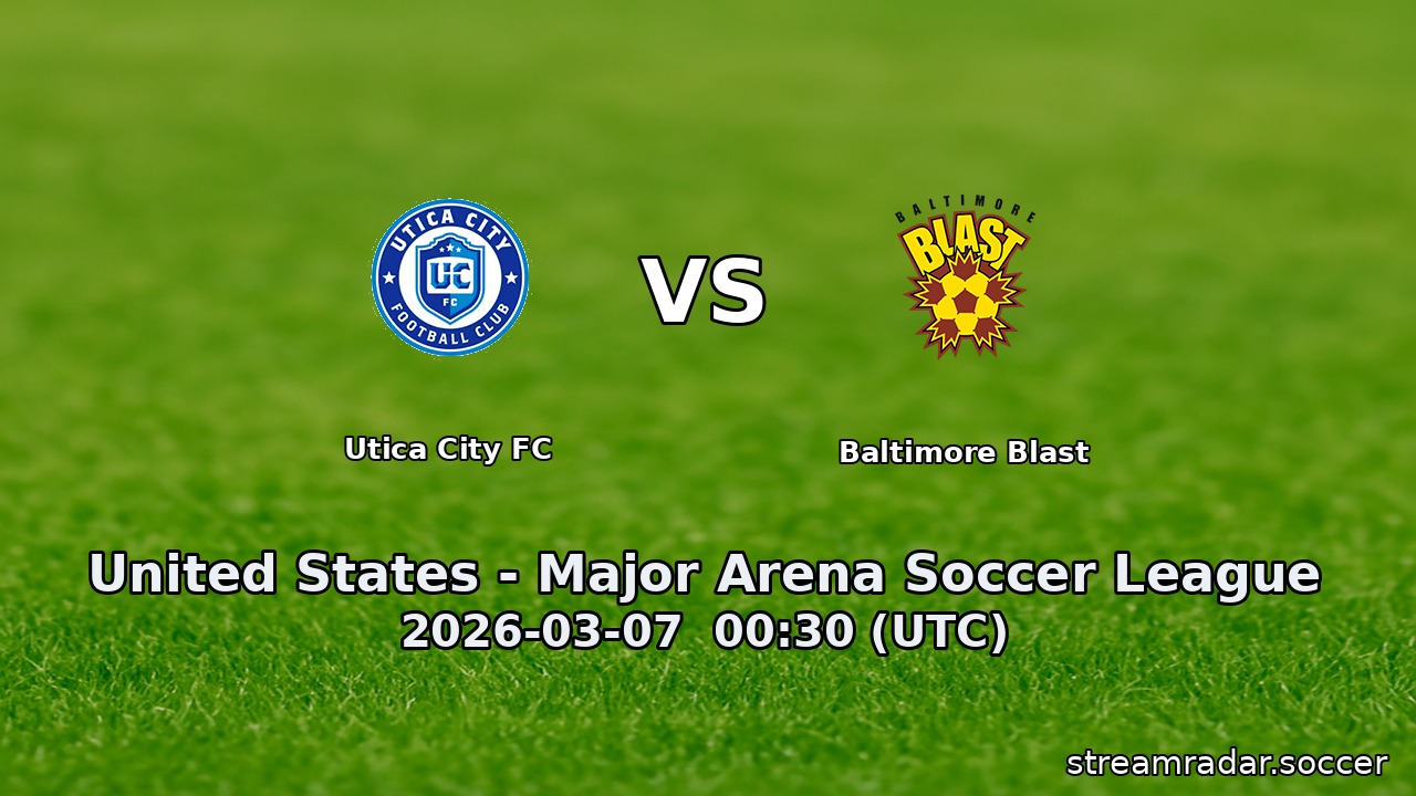Utica City FC vs Baltimore Blast
