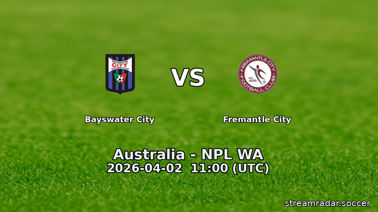 Bayswater City vs Fremantle City