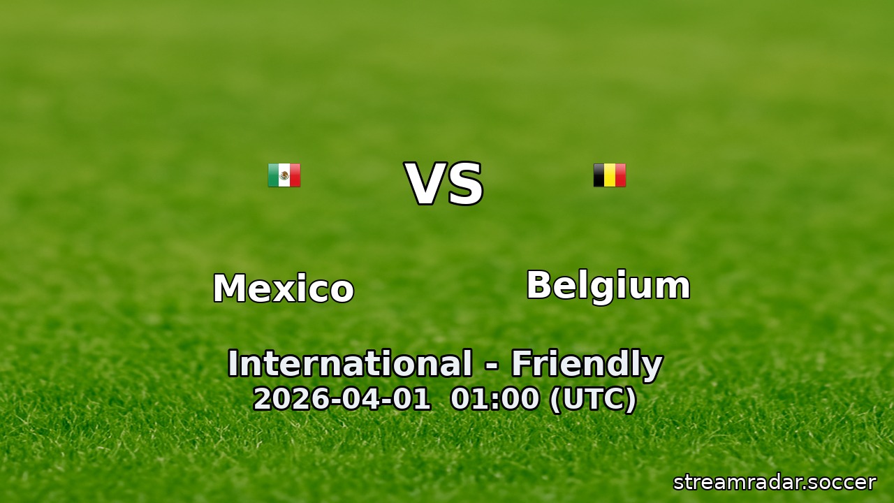 Mexico vs Belgium