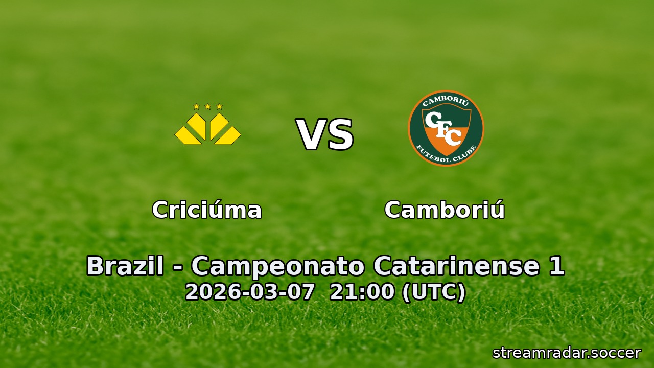 Criciúma vs Camboriú
