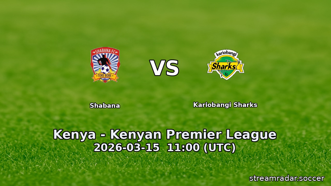 Shabana vs Kariobangi Sharks