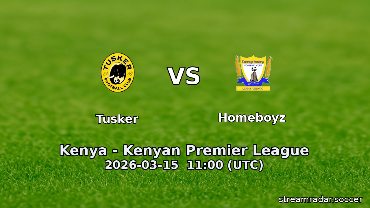 Tusker vs Homeboyz