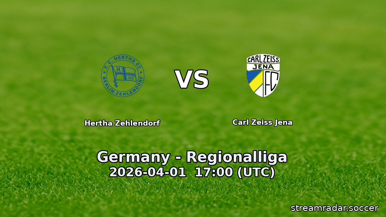Hertha Zehlendorf vs Carl Zeiss Jena