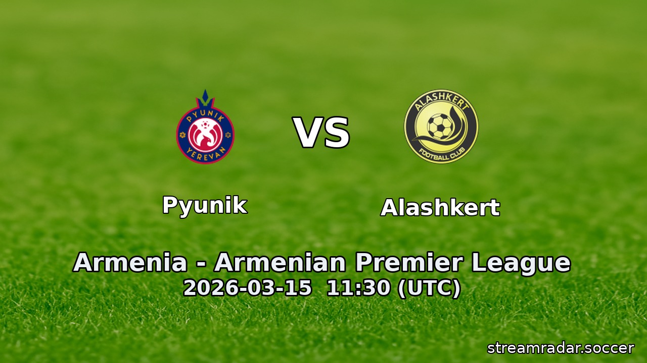 Pyunik vs Alashkert