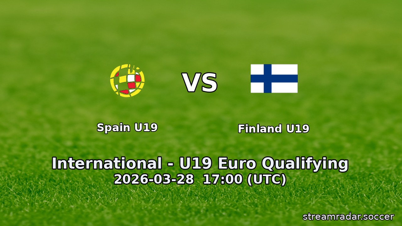 Spain U19 vs Finland U19