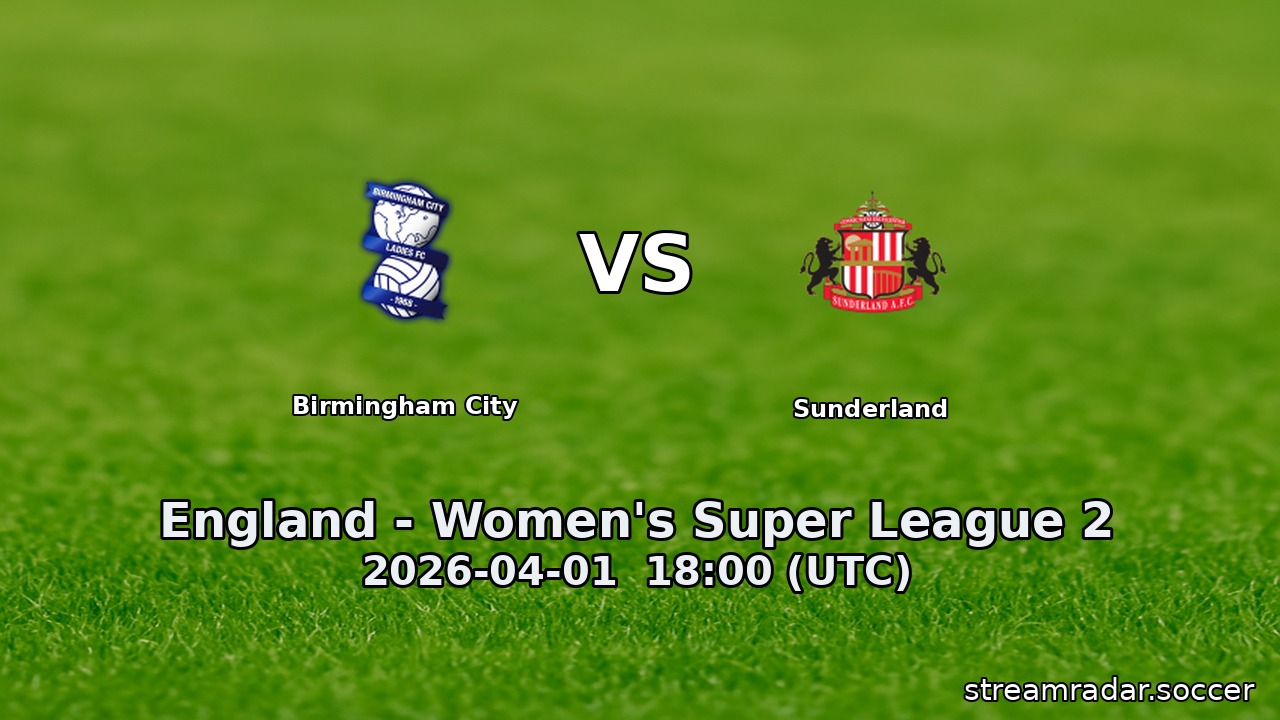 Birmingham City vs Sunderland