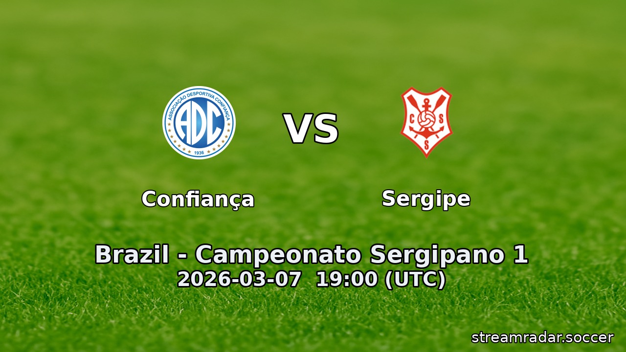 Confiança vs Sergipe