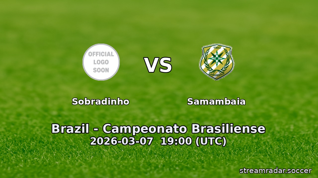 Sobradinho vs Samambaia