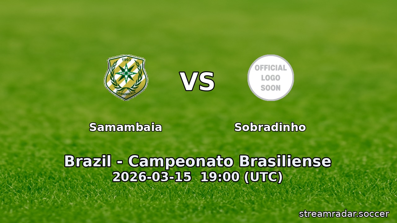 Samambaia vs Sobradinho