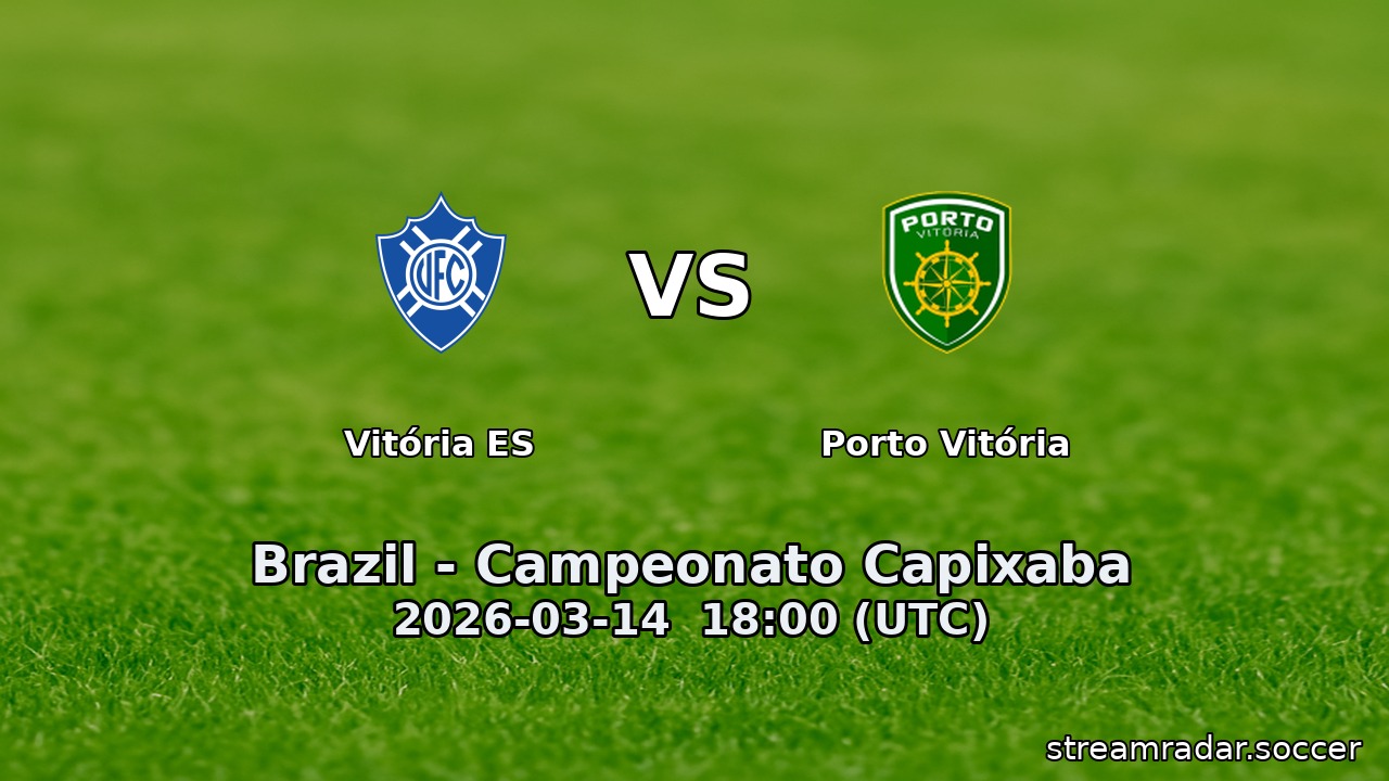 Vitória ES vs Porto Vitória