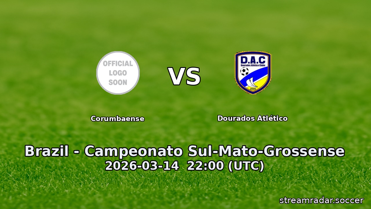 Corumbaense vs Dourados Atlético