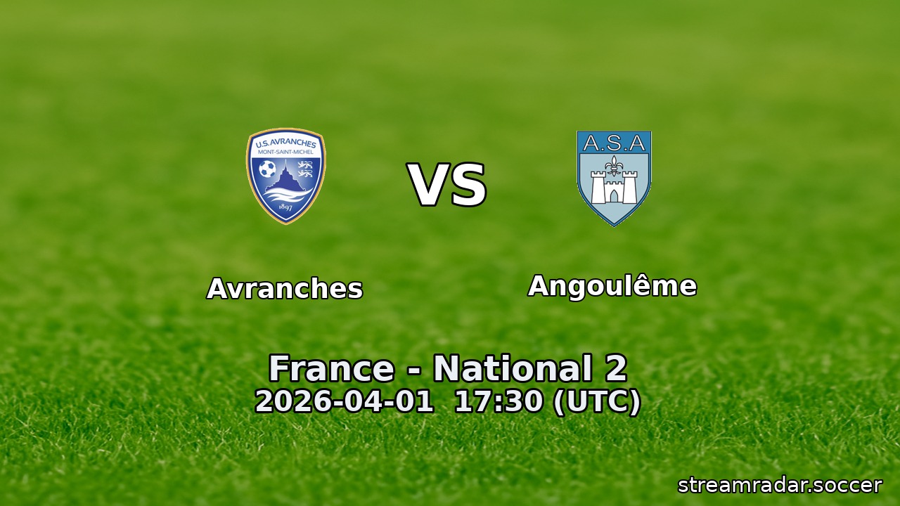 Avranches vs Angoulême