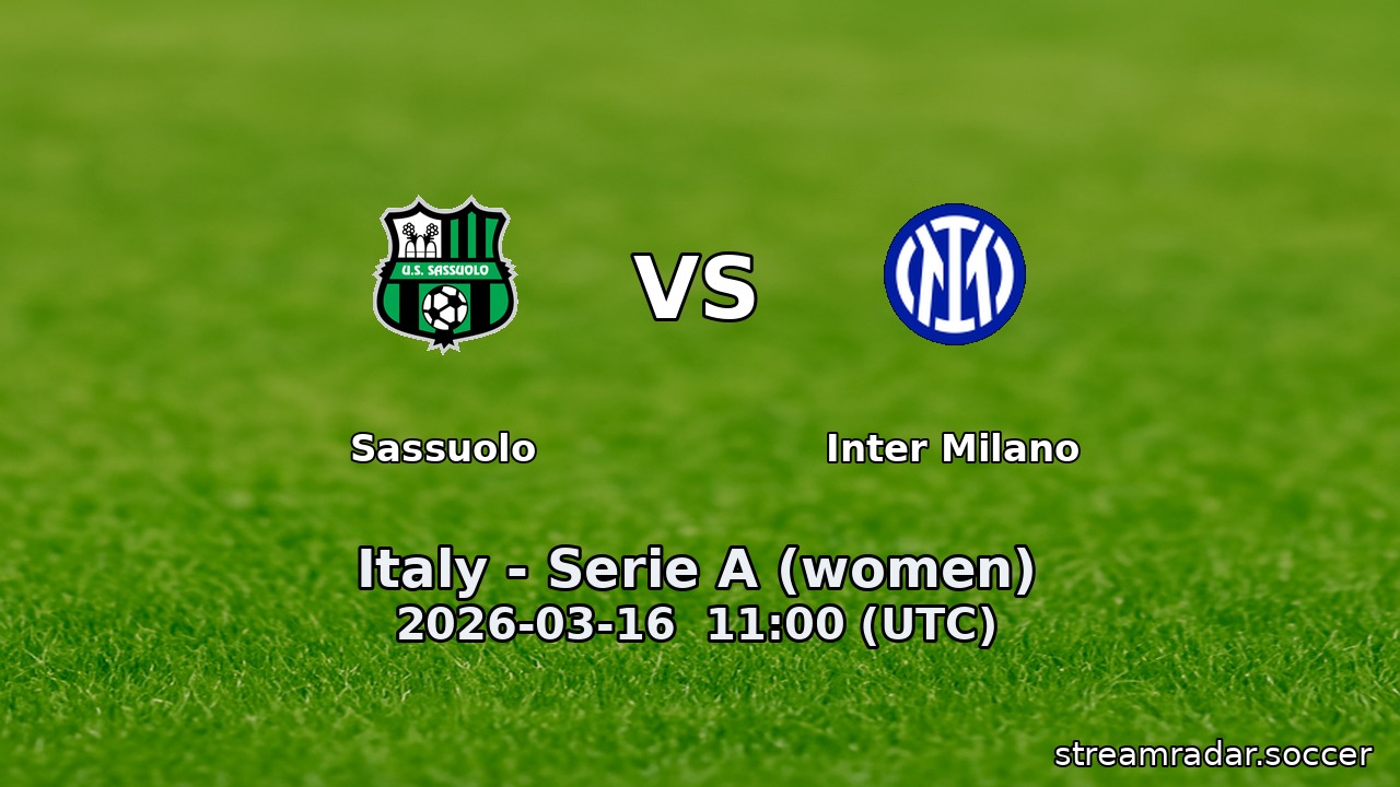 Sassuolo vs Inter Milano