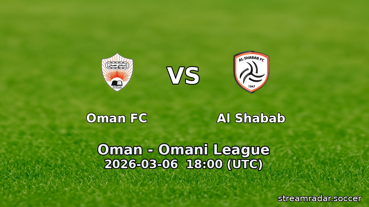 Oman FC vs Al Shabab