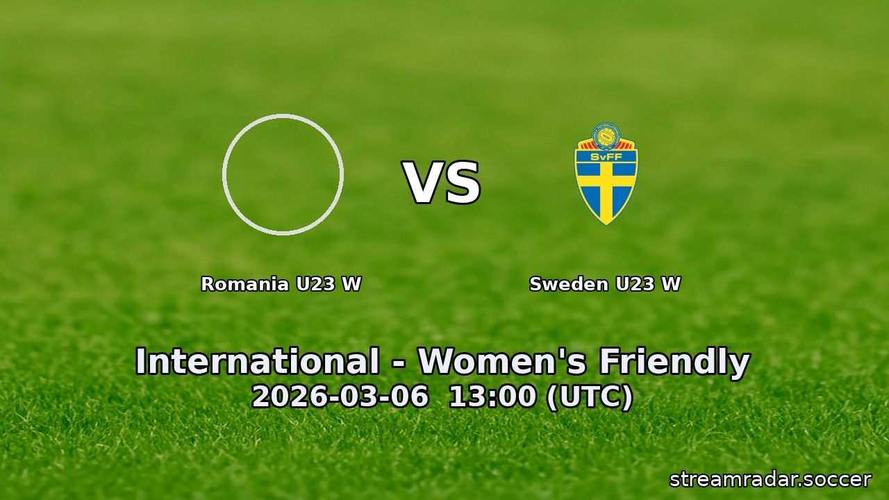 Romania U23 W vs Sweden U23 W