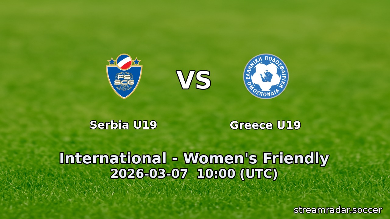 Serbia U19 vs Greece U19