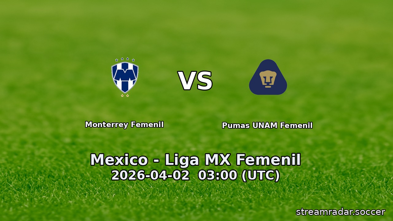 Monterrey Femenil vs Pumas UNAM Femenil