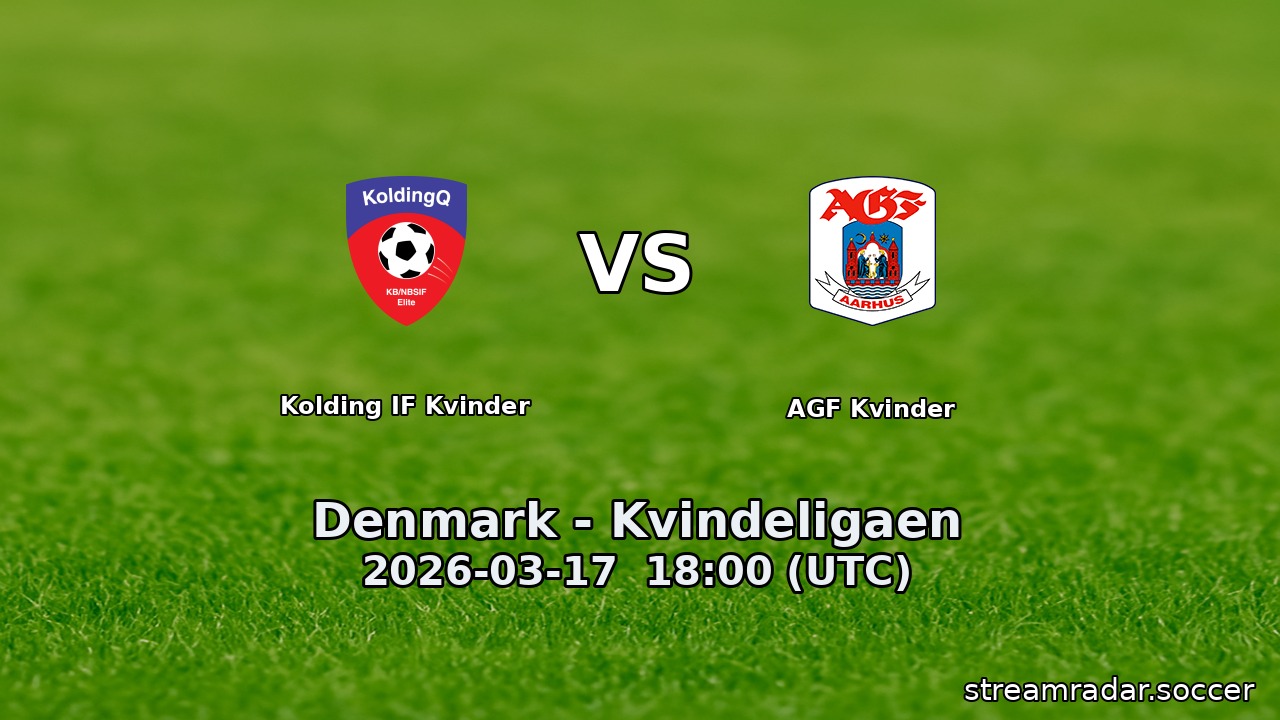 Kolding IF Kvinder vs AGF Kvinder