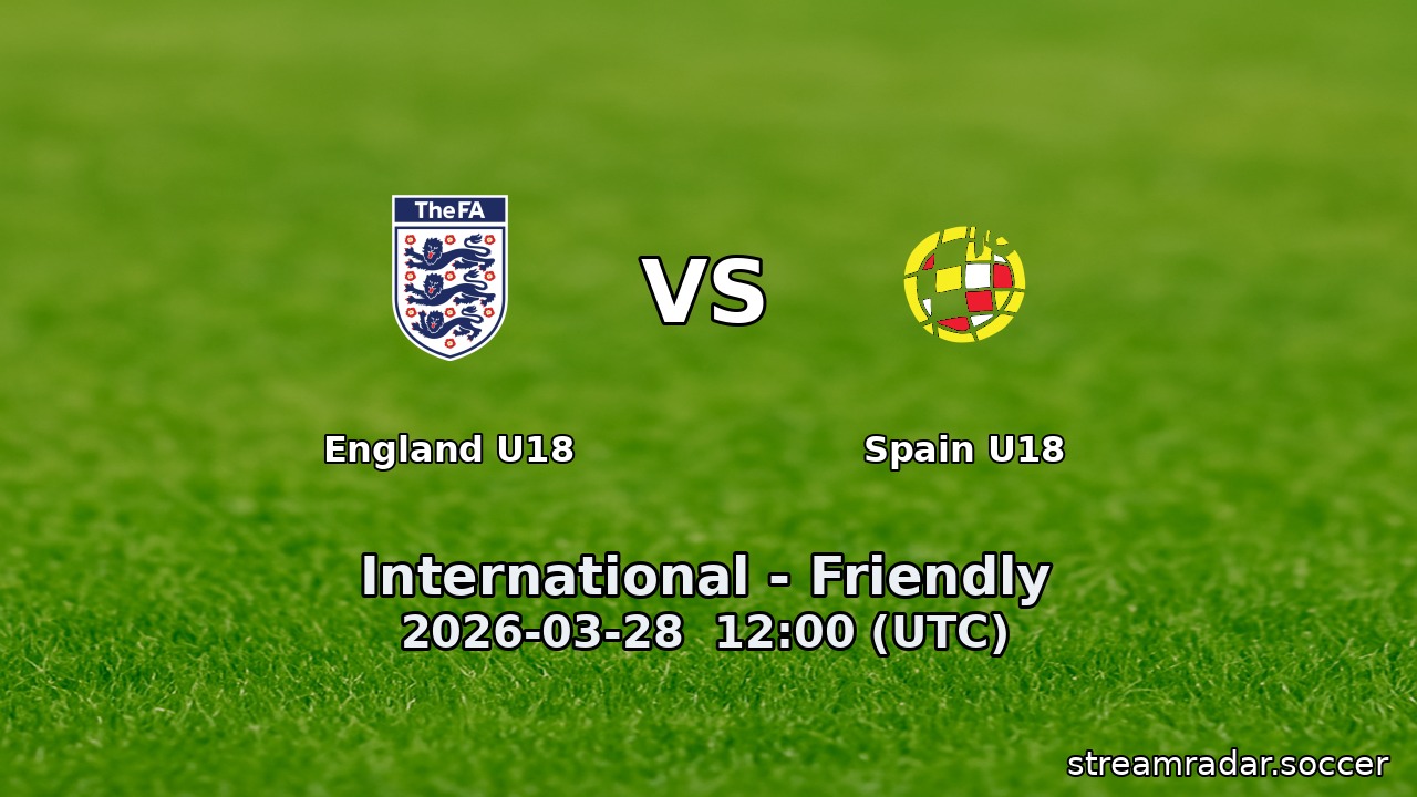 England U18 vs Spain U18