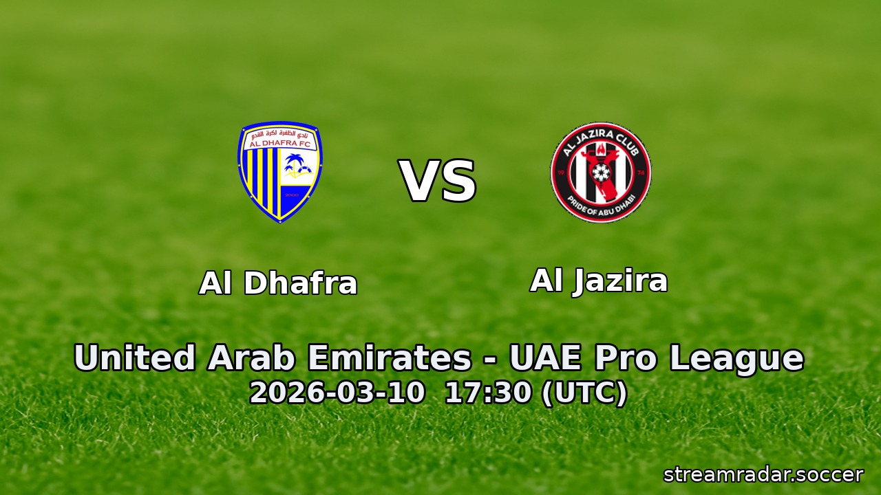Al Dhafra vs Al Jazira