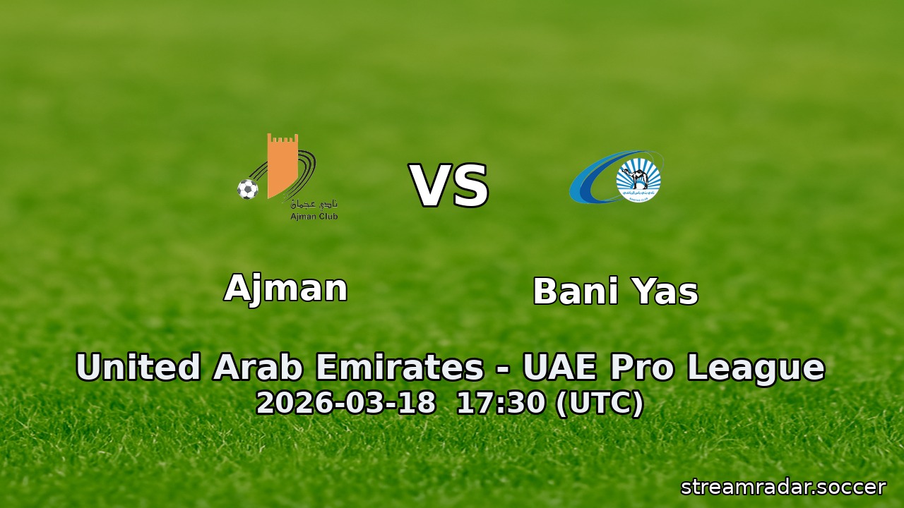Ajman vs Bani Yas