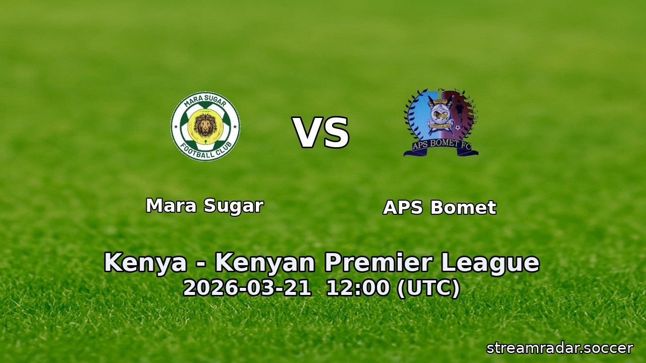 Mara Sugar vs APS Bomet