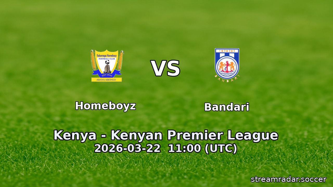 Homeboyz vs Bandari