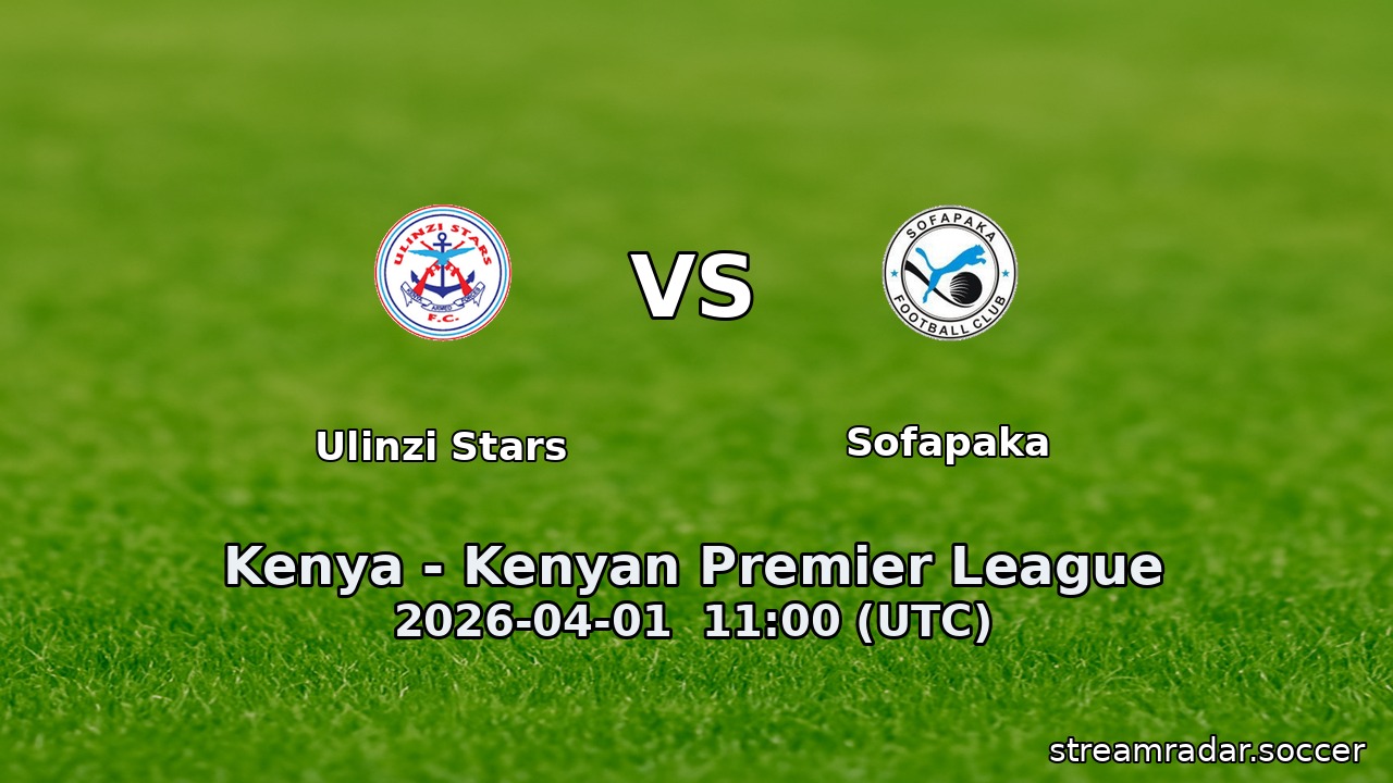 Ulinzi Stars vs Sofapaka