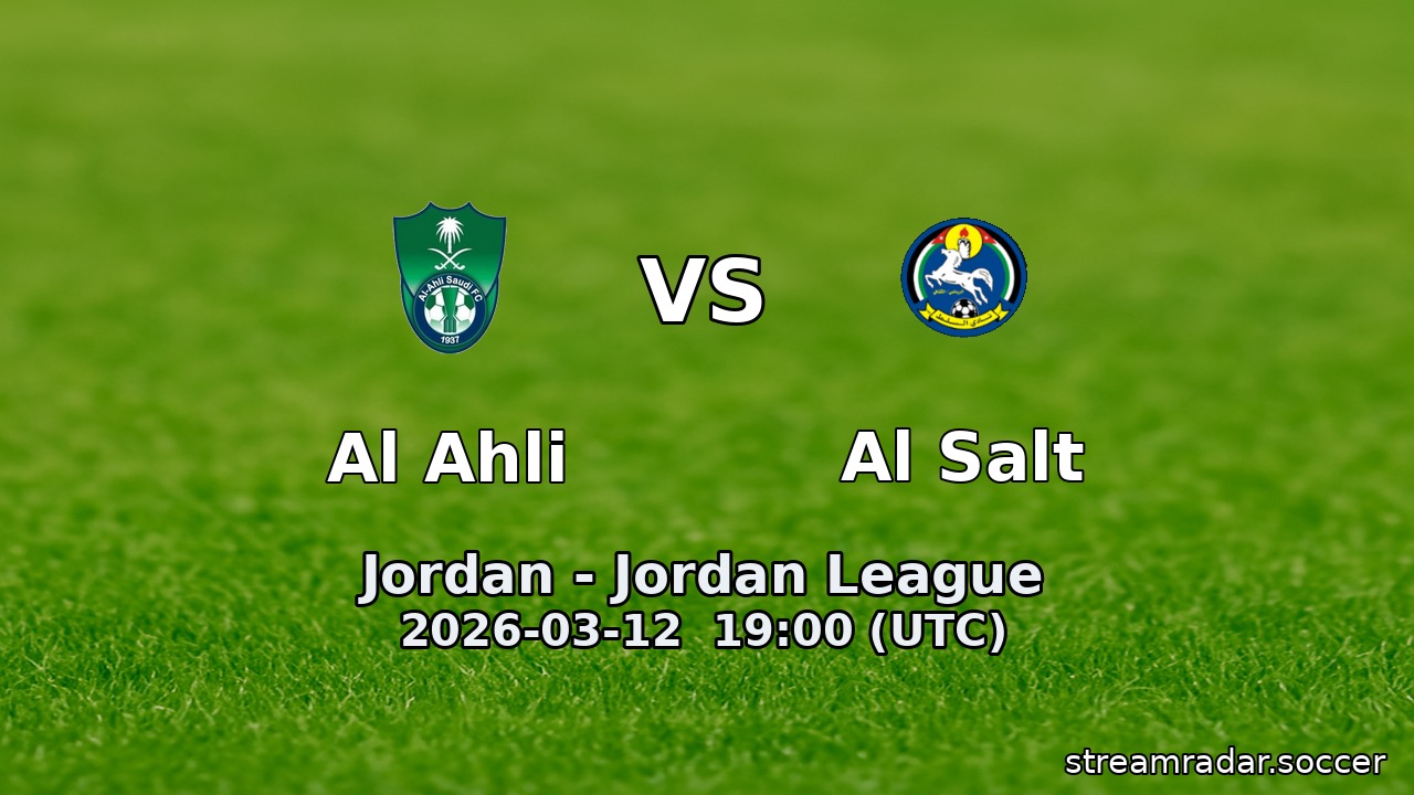 Al Ahli vs Al Salt