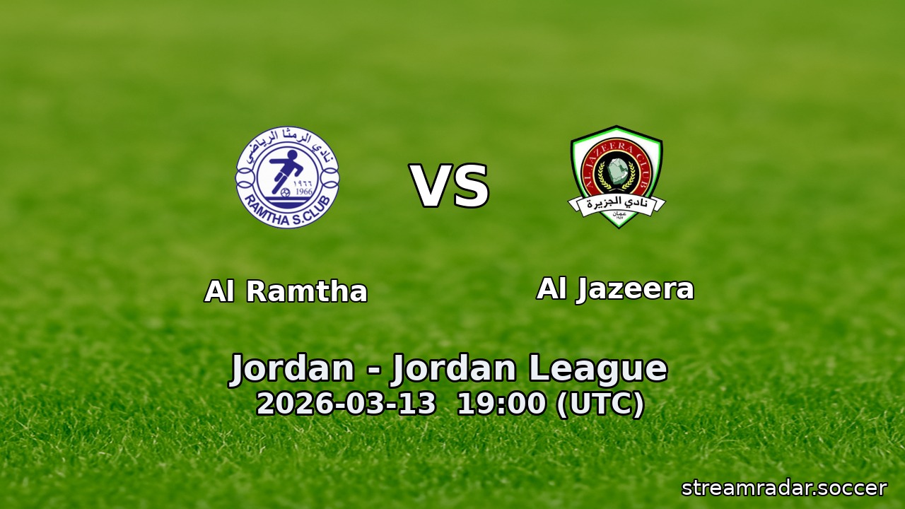 Al Ramtha vs Al Jazeera