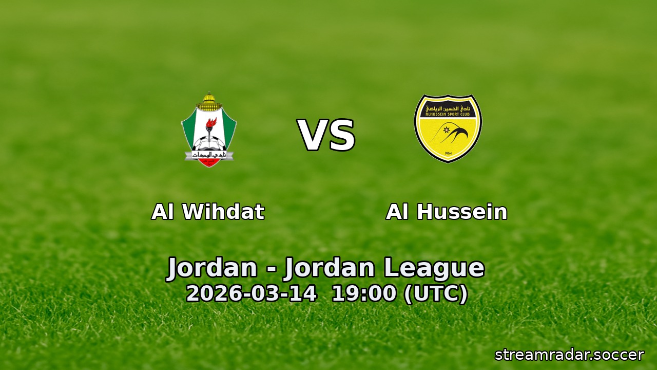 Al Wihdat vs Al Hussein