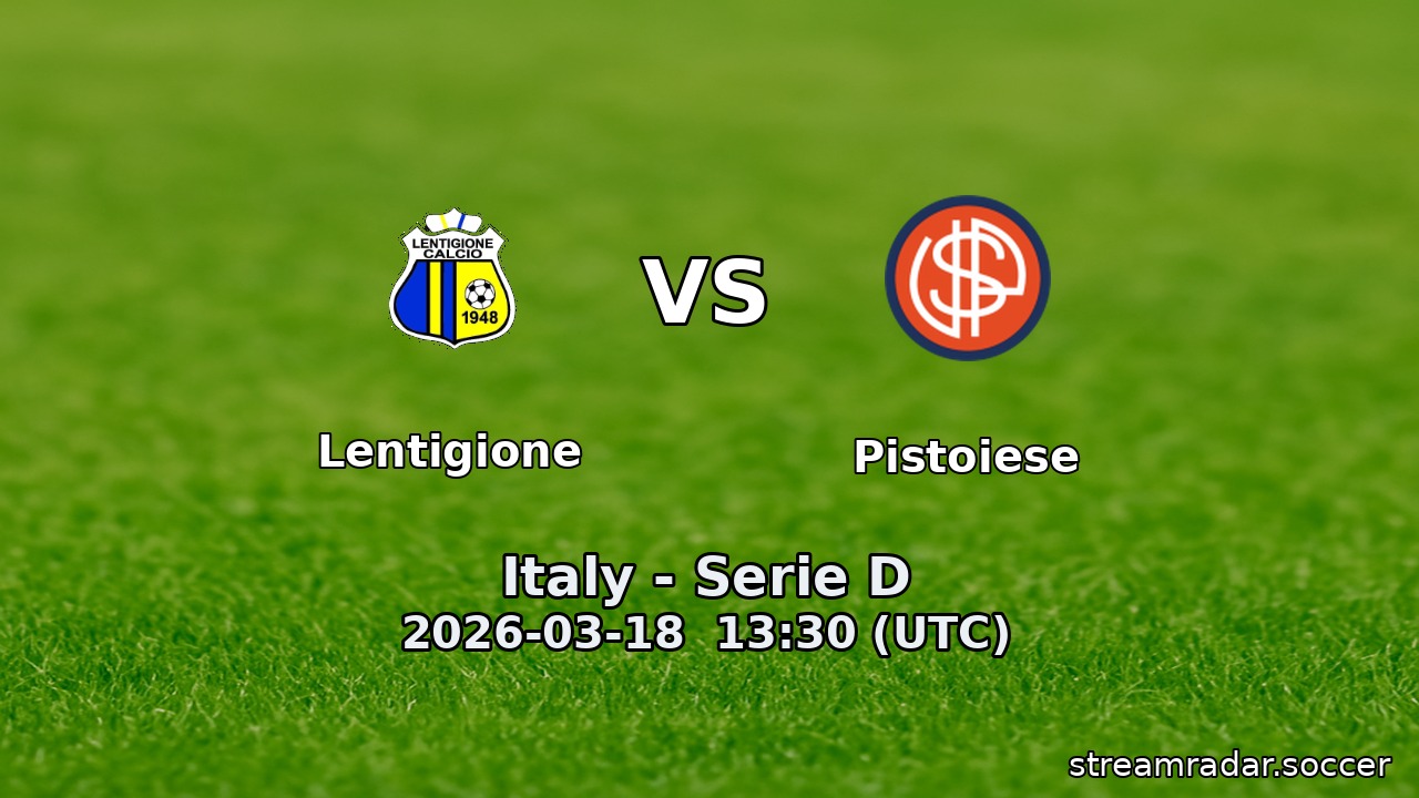 Lentigione vs Pistoiese