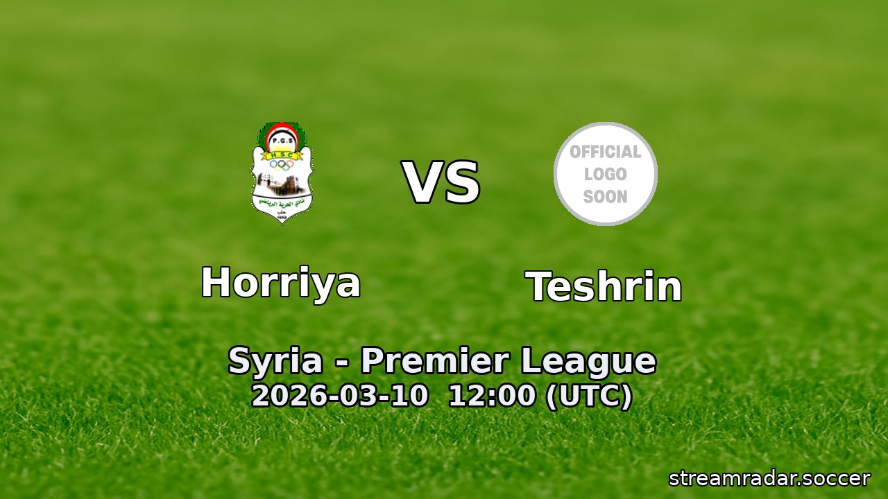 Horriya vs Teshrin