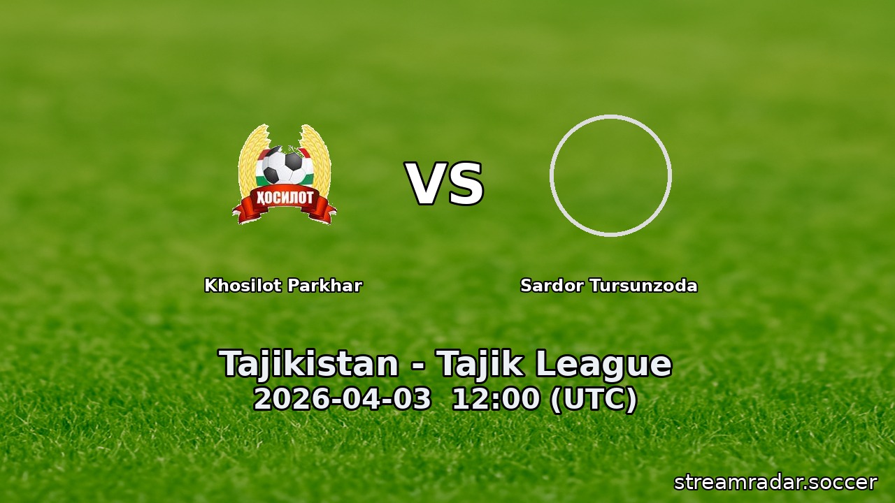 Khosilot Parkhar vs Sardor Tursunzoda
