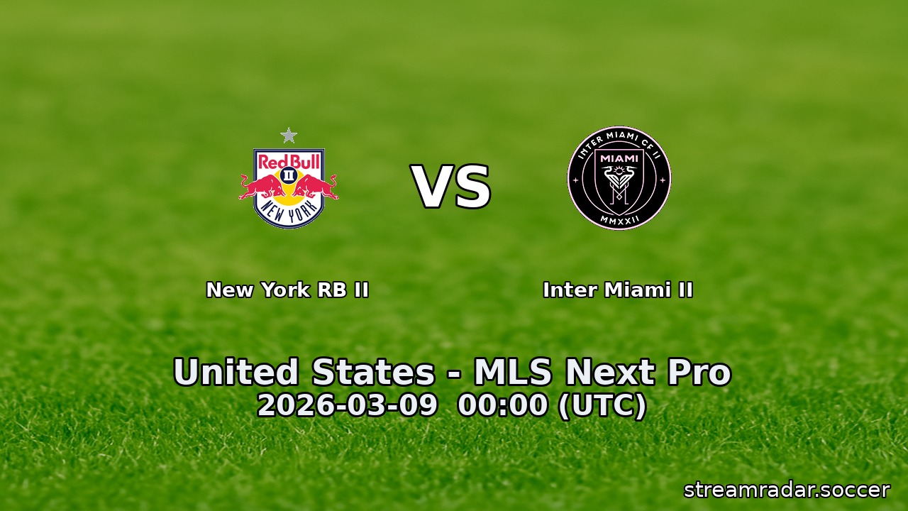 New York RB II vs Inter Miami II