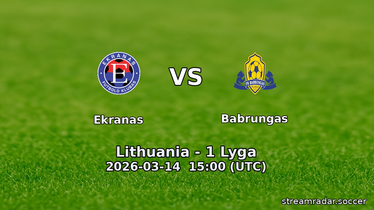 Ekranas vs Babrungas