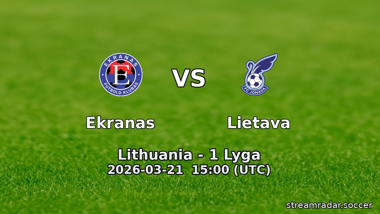 Ekranas vs Lietava