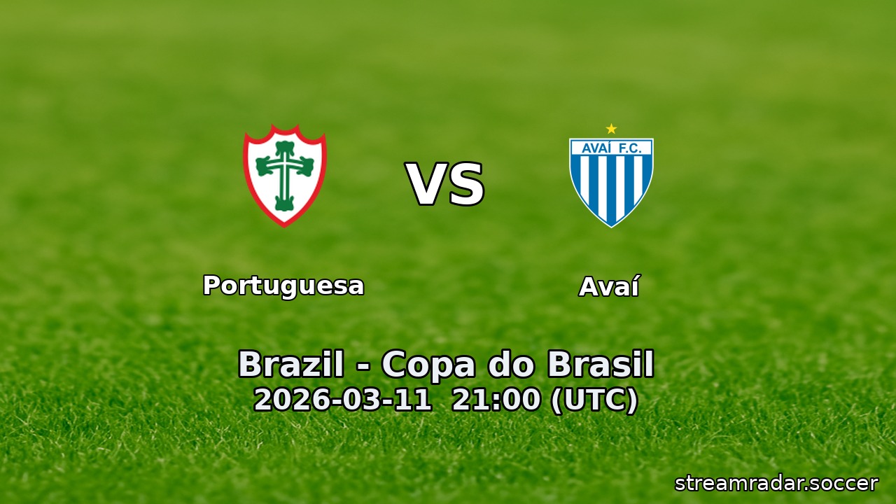 Portuguesa vs Avaí