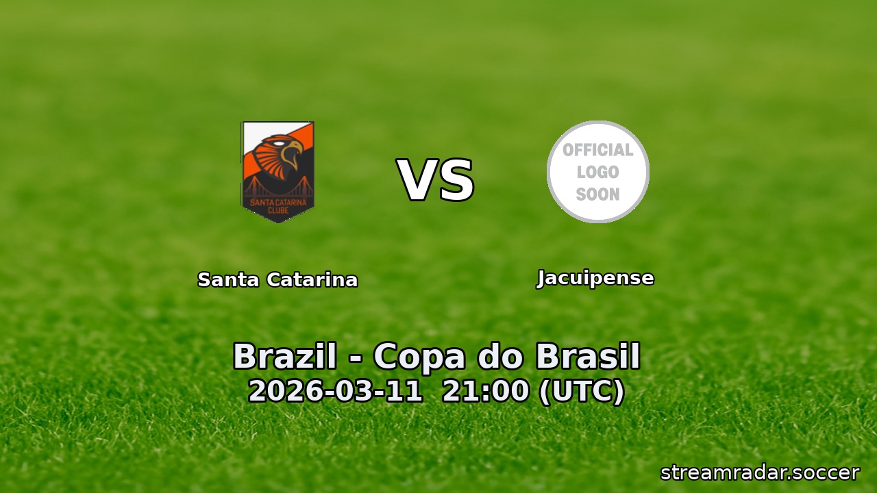 Santa Catarina vs Jacuipense