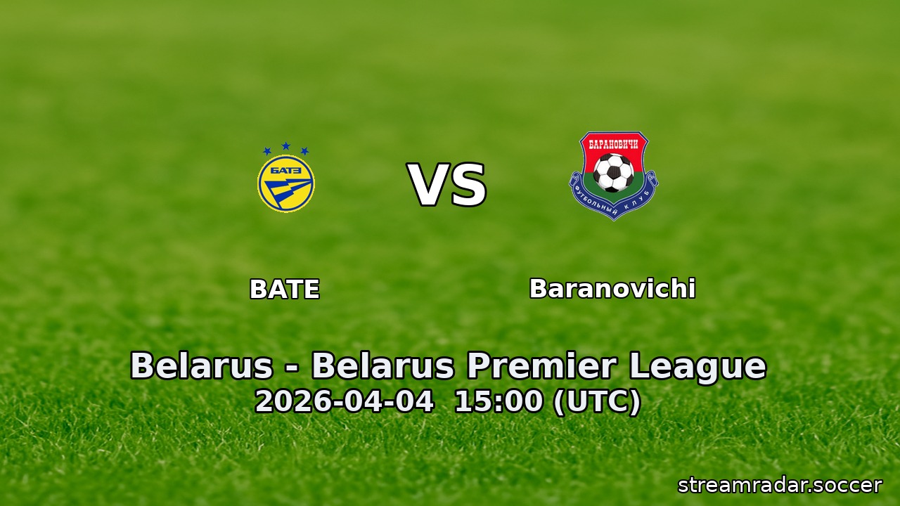 BATE vs Baranovichi