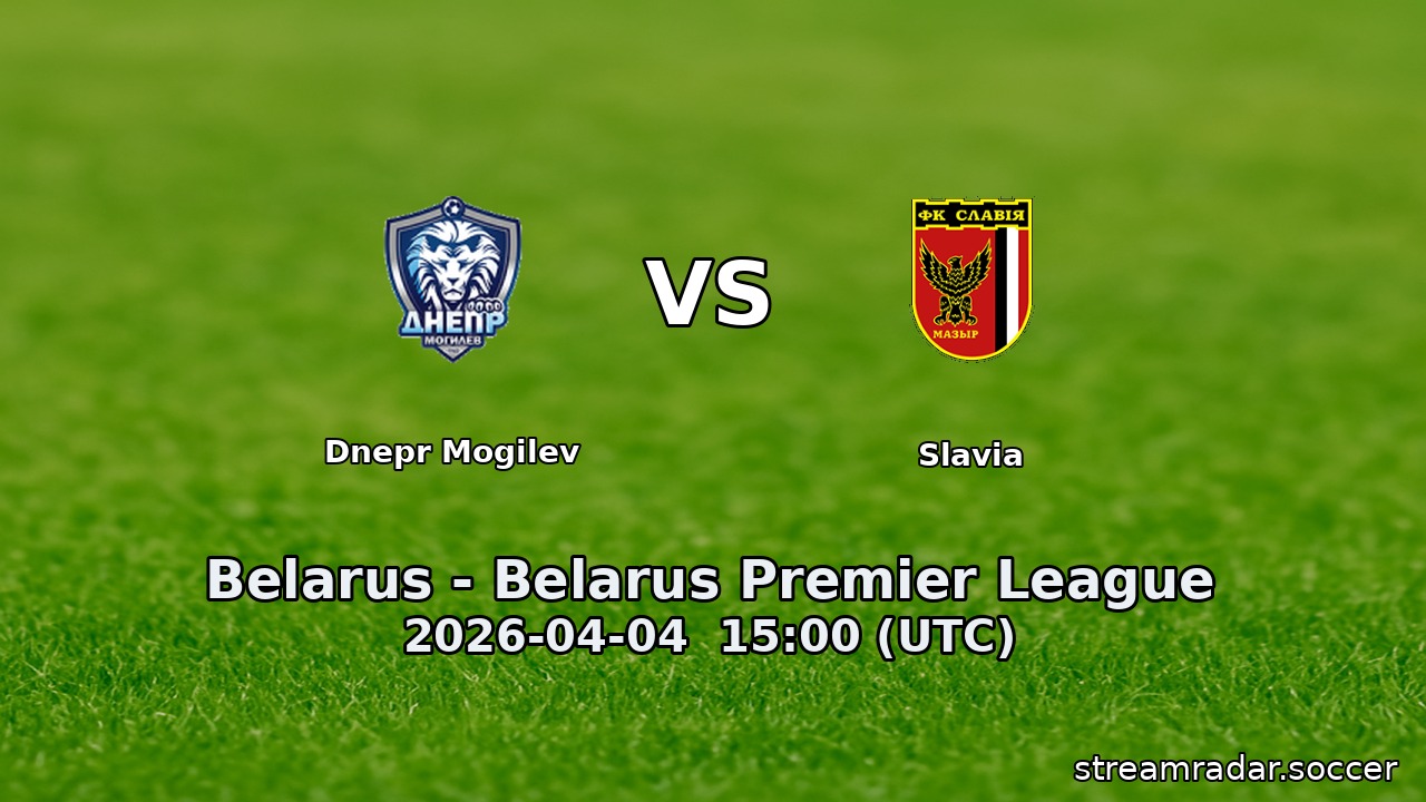 Dnepr Mogilev vs Slavia