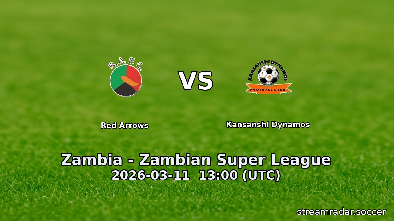 Red Arrows vs Kansanshi Dynamos