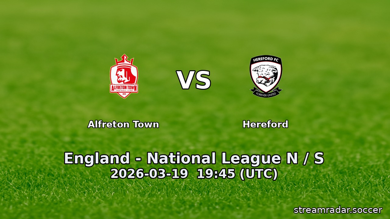 Alfreton Town vs Hereford