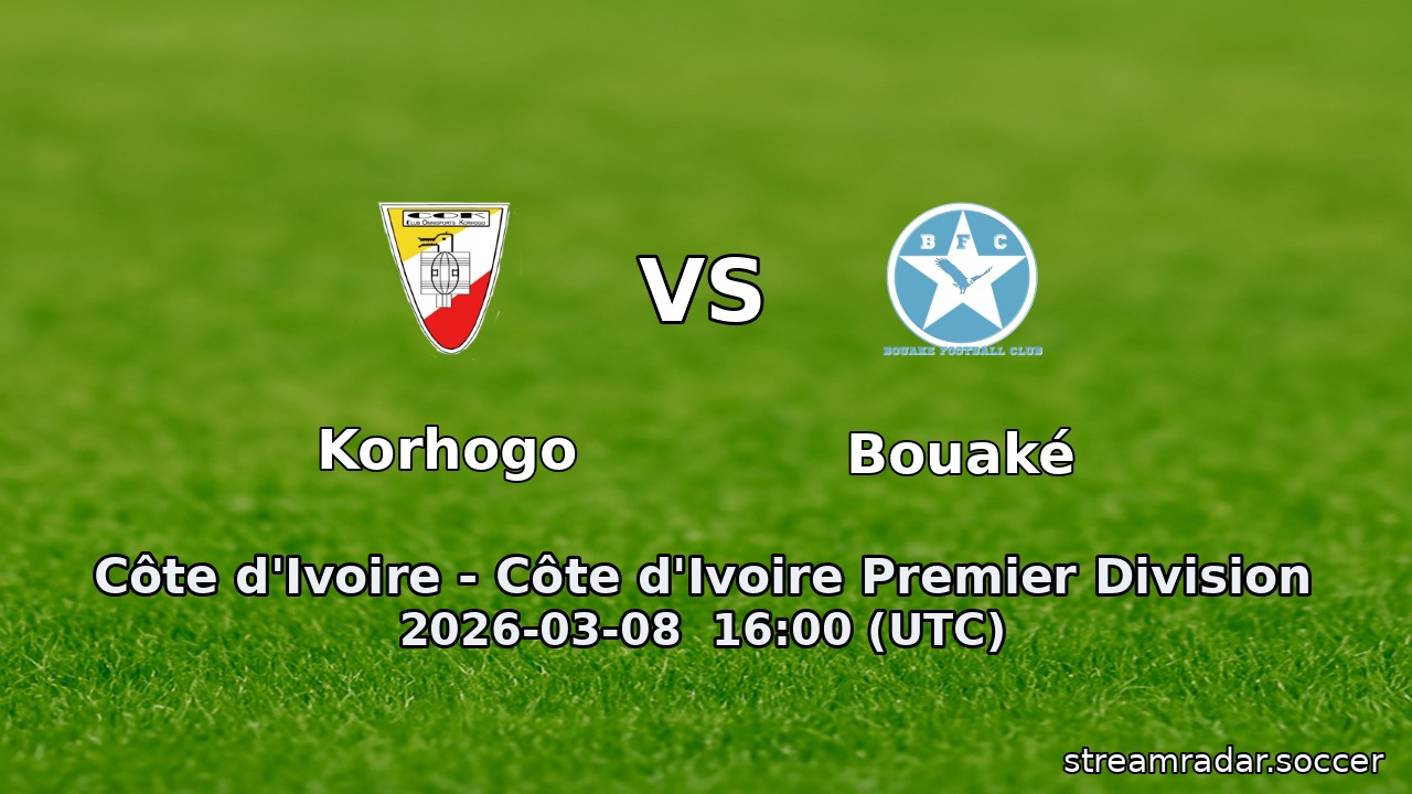 Korhogo vs Bouaké