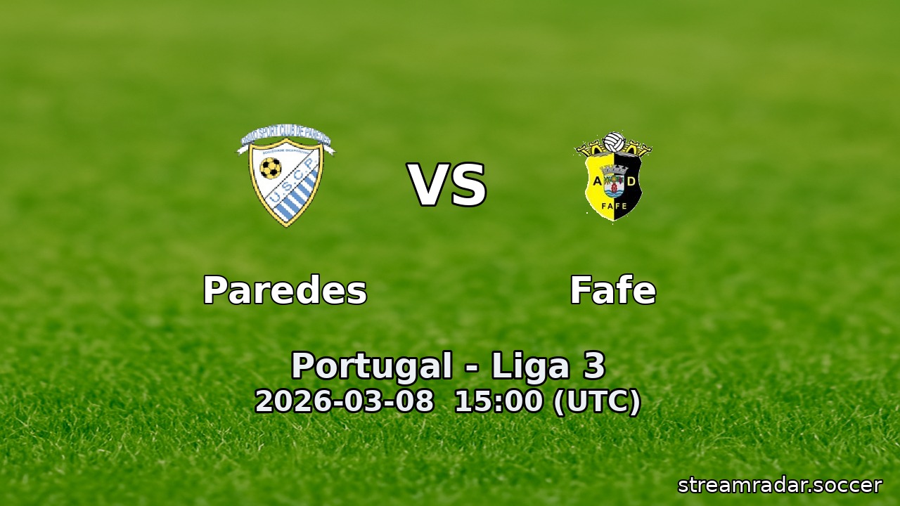 Paredes vs Fafe